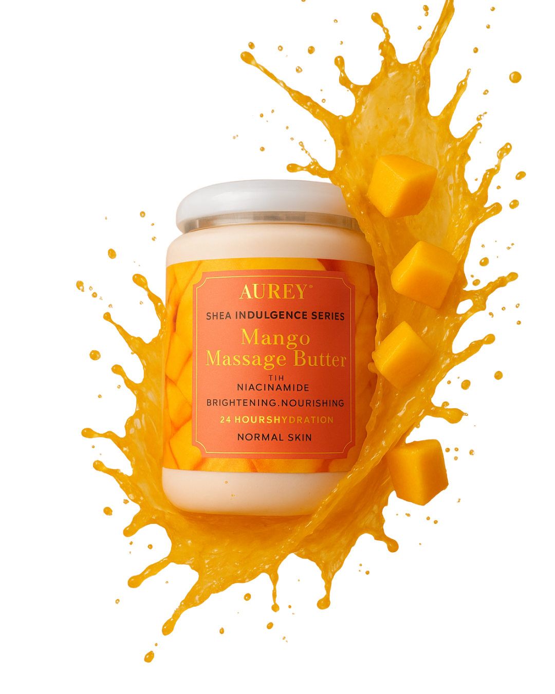 Aurey Mango Massage Butter with Niacinamide | Deep Nourishment & Hydration for Soft, Glowing Skin | 1000g