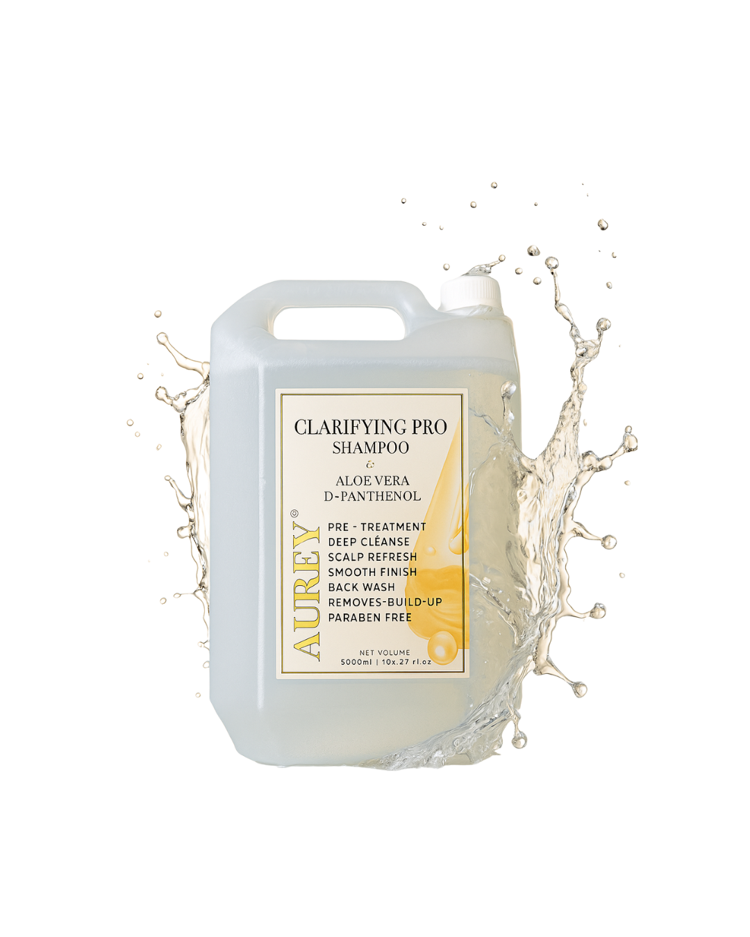 Aurey Clarifying Pro Shampoo With Aloe Vera & D-Panthenol 5000 ml