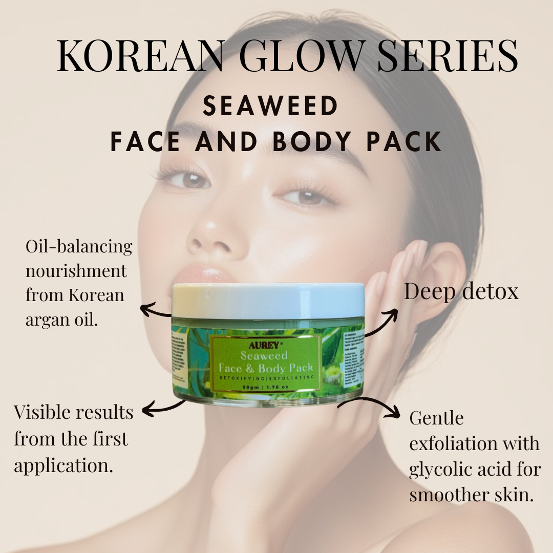 Aurey Korean Seaweed Face and Body Pack 50 gm - Image 3